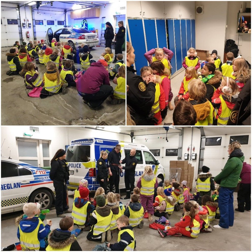 Vettvangsferð á lögreglustöðina