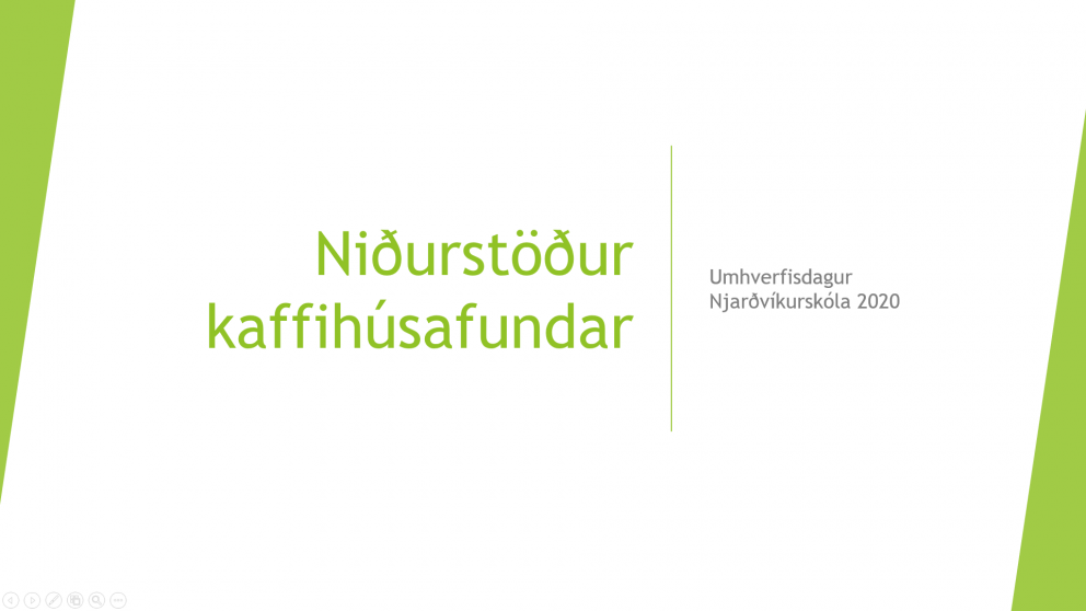 Hugmyndir nemenda í Njarðvíkurskóla um stöðu loftslagsmála, bæði í nærsamfélaginu og almennt í heimi…