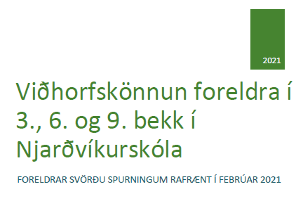 Niðurstöður úr viðhorfskönnun foreldra í 3., 6. og 9. bekk í Njarðvíkurskóla