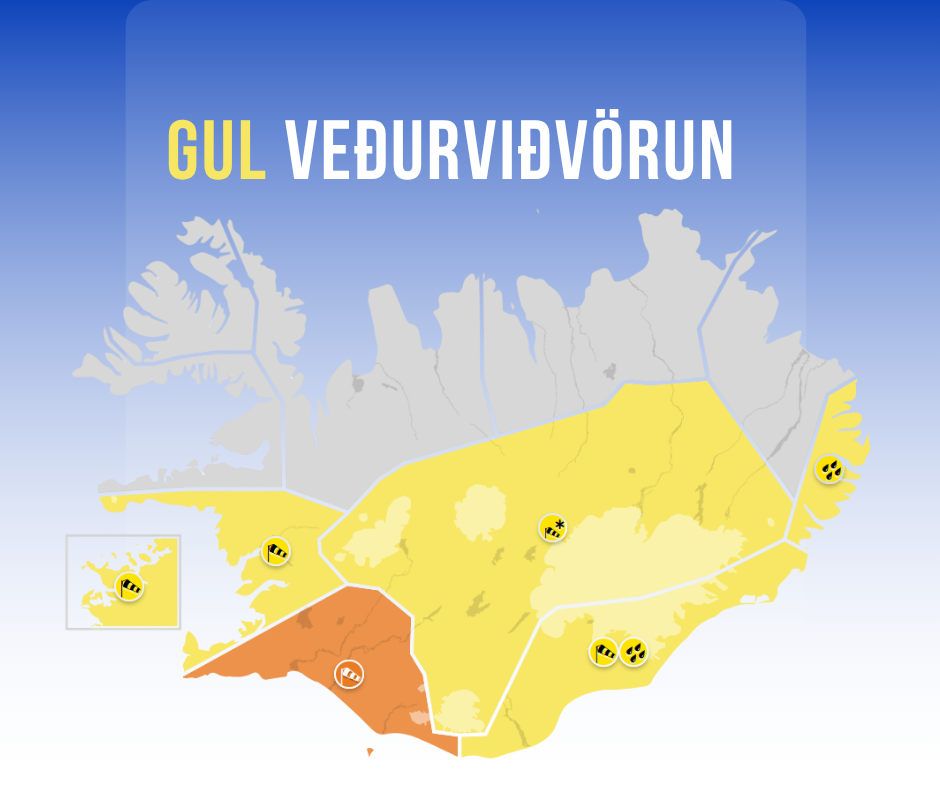 Gul veðurviðvörun