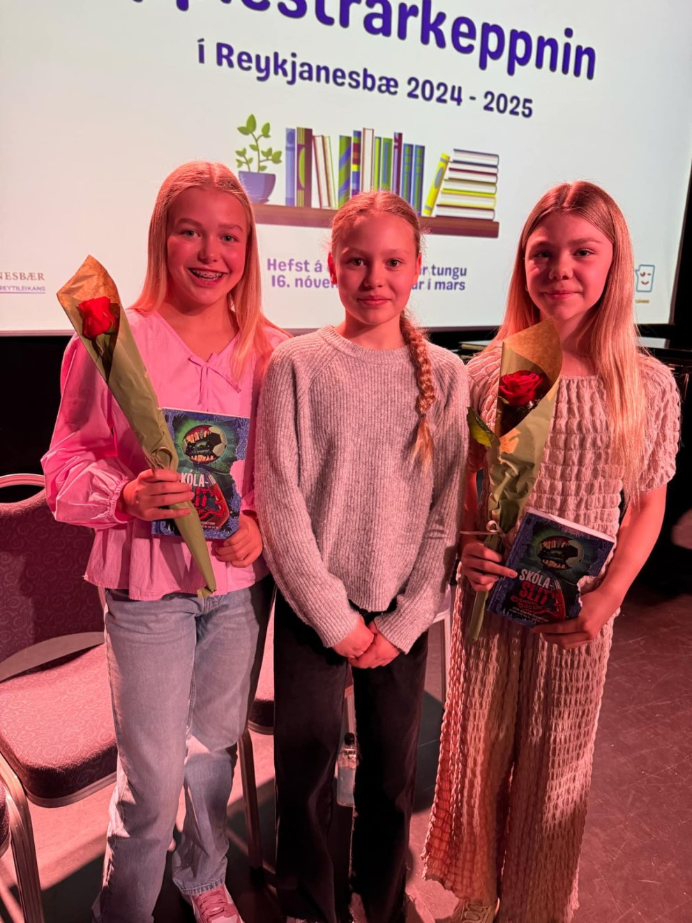 Karen Gígja, Elísa Guðrún og Viktoría Sól.