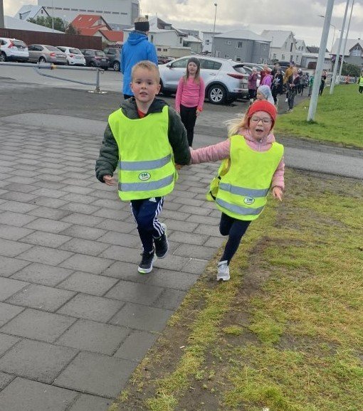 Frá Ólympíuhlaup ÍSÍ 7. september