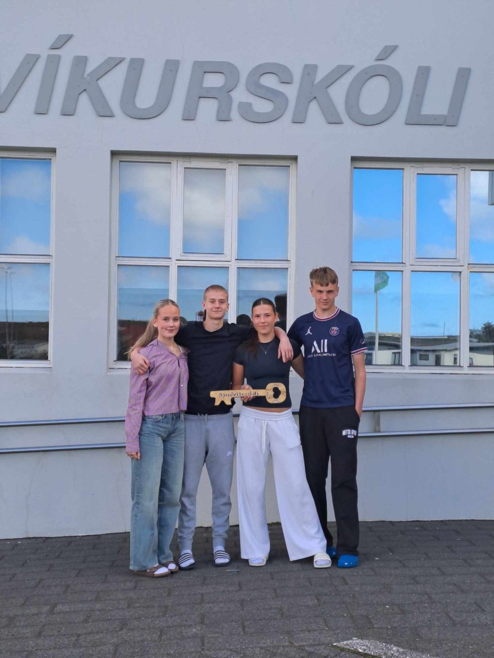 Þorgerður Tinna, Kristinn Einar, Karen Ósk og Vilberg Eldon.