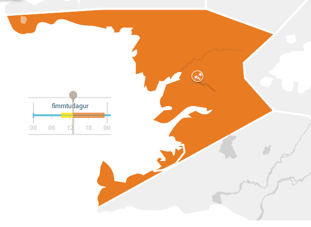 Appelsínugul viðvörun - Bad weather - Zła pogoda
