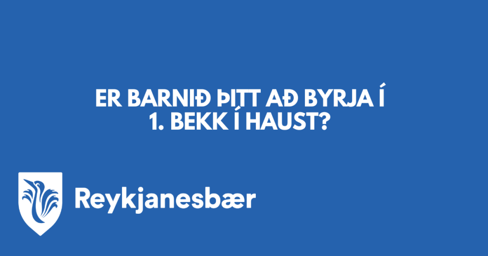 Innritun í 1. bekk í grunnskóla