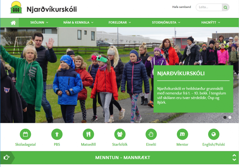 Ný heimasíða hjá Njarðvíkurskóla
