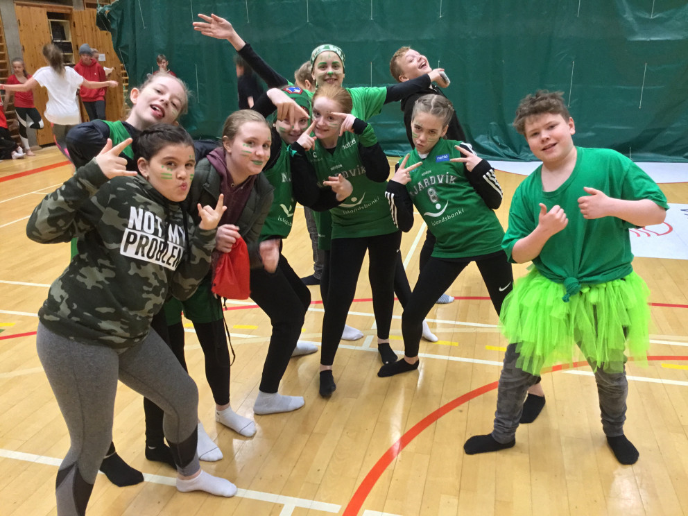 Mikið fjör á íþróttadegi í Njarðvíkurskóla