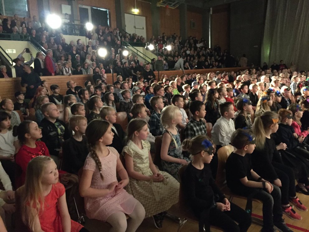 Mynd frá árshátíðinni 2018.