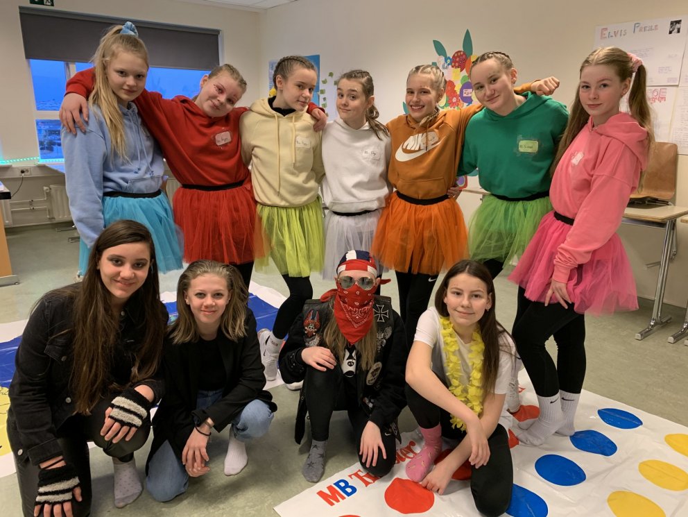 Frá öskudegi í Njarðvíkurskóla 2020.