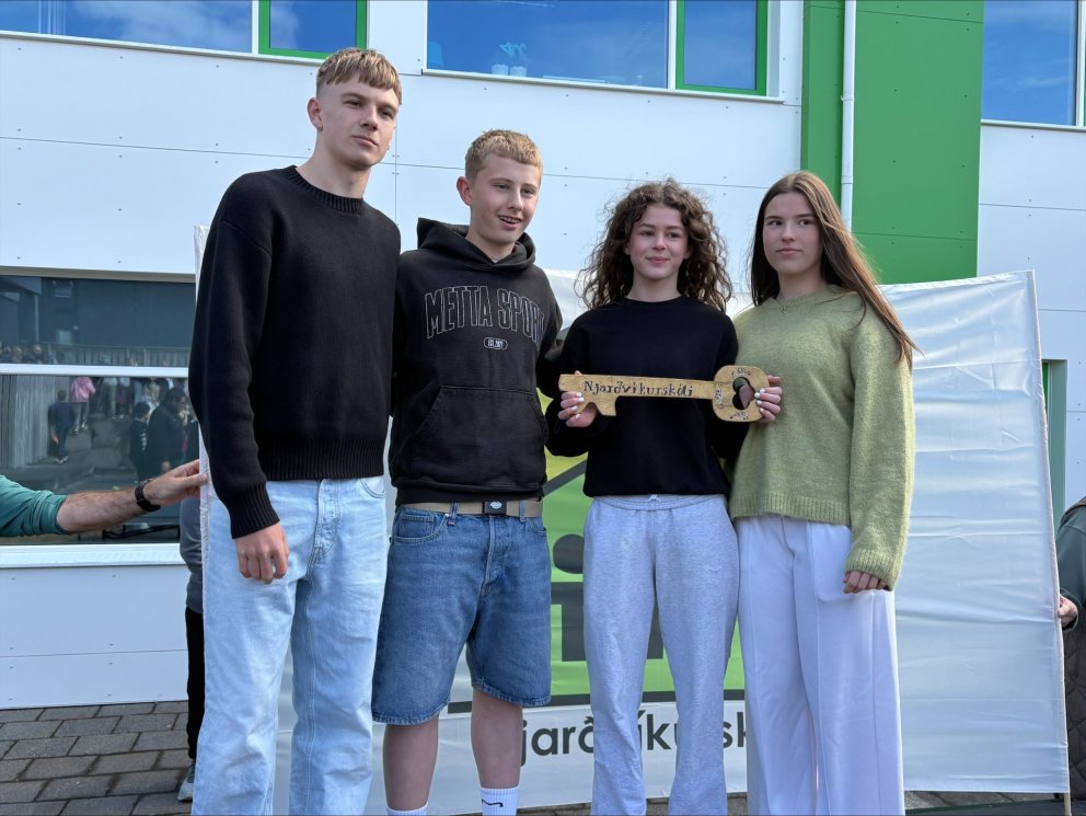 Vilberg Eldon, Grétar Atli, Rósa Kristín og Karen Ósk.