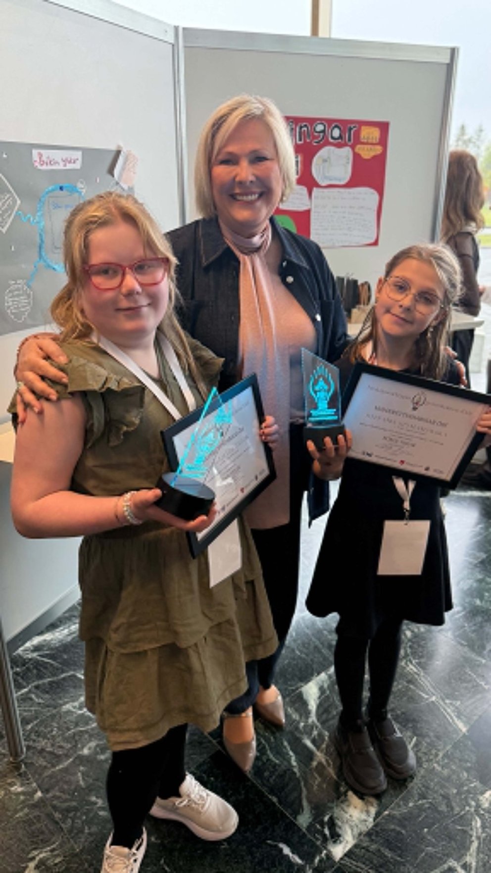 Hjördís Lilja, Halla Tómasdóttir og Stefania.