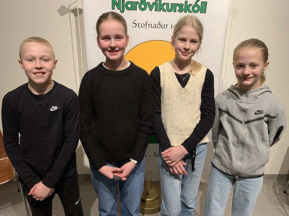 Logi, Þorgerður, Kristjana og Freydís