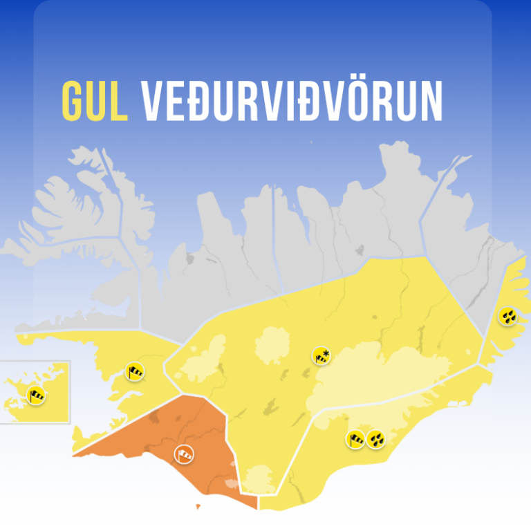 Gul veðurviðvörun