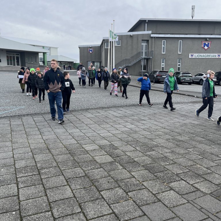 Rýmingaræfing í Njarðvíkurskóla