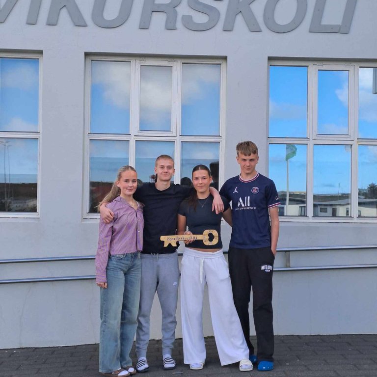 Þorgerður Tinna, Kristinn Einar, Karen Ósk og Vilberg Eldon.