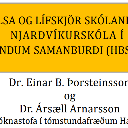Heilsa og lífskjör nemenda í Njarðvíkurskóla í innlendum samanburði