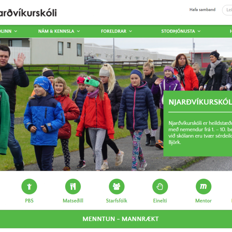 Ný heimasíða hjá Njarðvíkurskóla