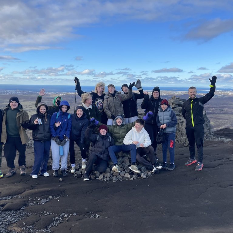 Nemendur í fjallgönguvalfagi gengu á Helgafell