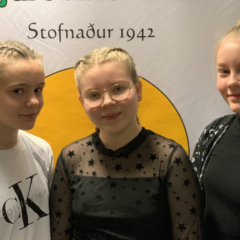 Íris, Hildigunnur og Kristín