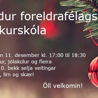 Jólaföndur foreldrafélags Njarðvíkurskóla 11. desember