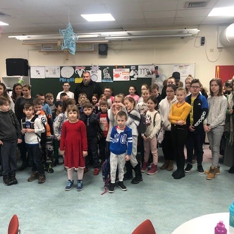 Nemendur í pólska skólanum