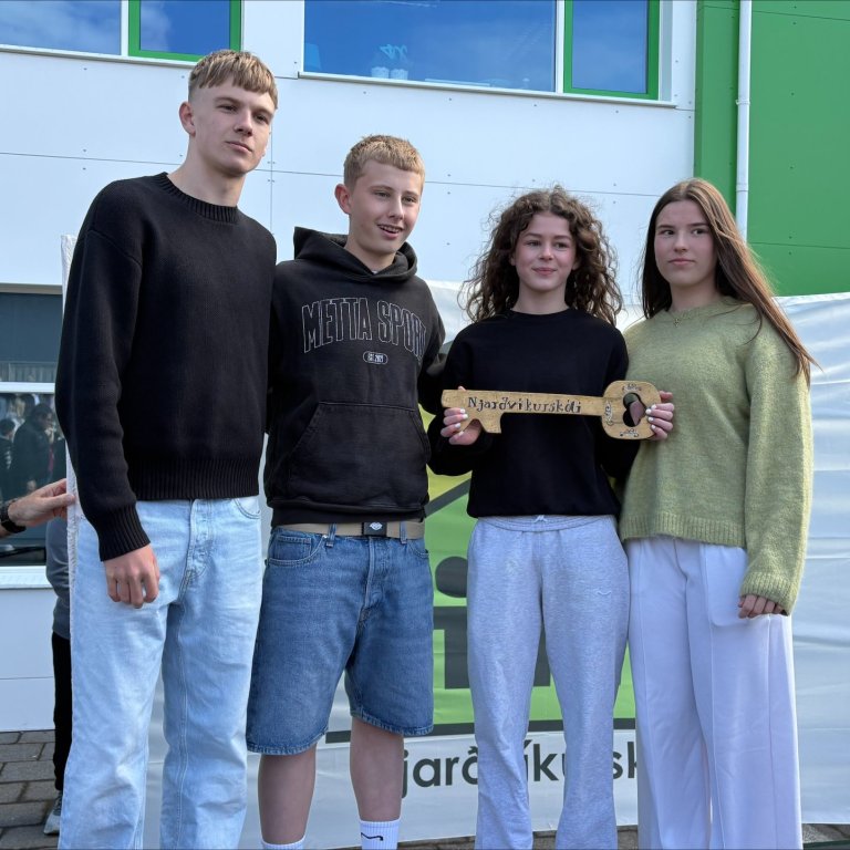 Vilberg Eldon, Grétar Atli, Rósa Kristín og Karen Ósk.