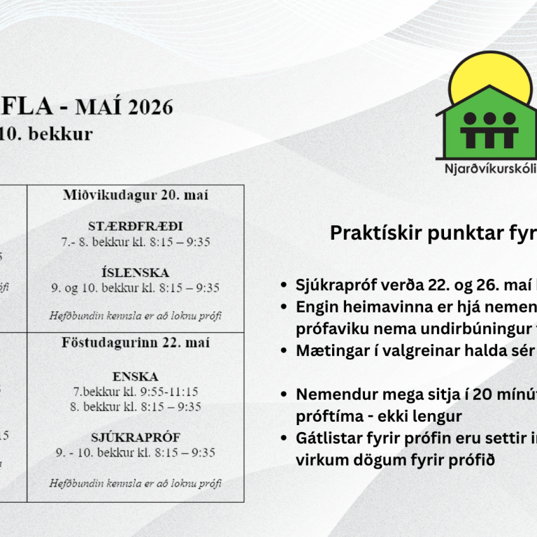 Próf í 7.-10. bekk