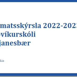 Sjálfsmatsskýrsla Njarðvíkurskóla 2022-2023