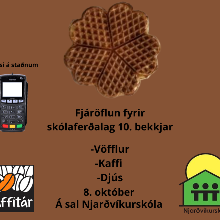 Vöfflusala 10.bekkjar á samtalsdegi 8.október