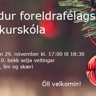 Jólaföndur foreldrafélags Njarðvíkurskóla